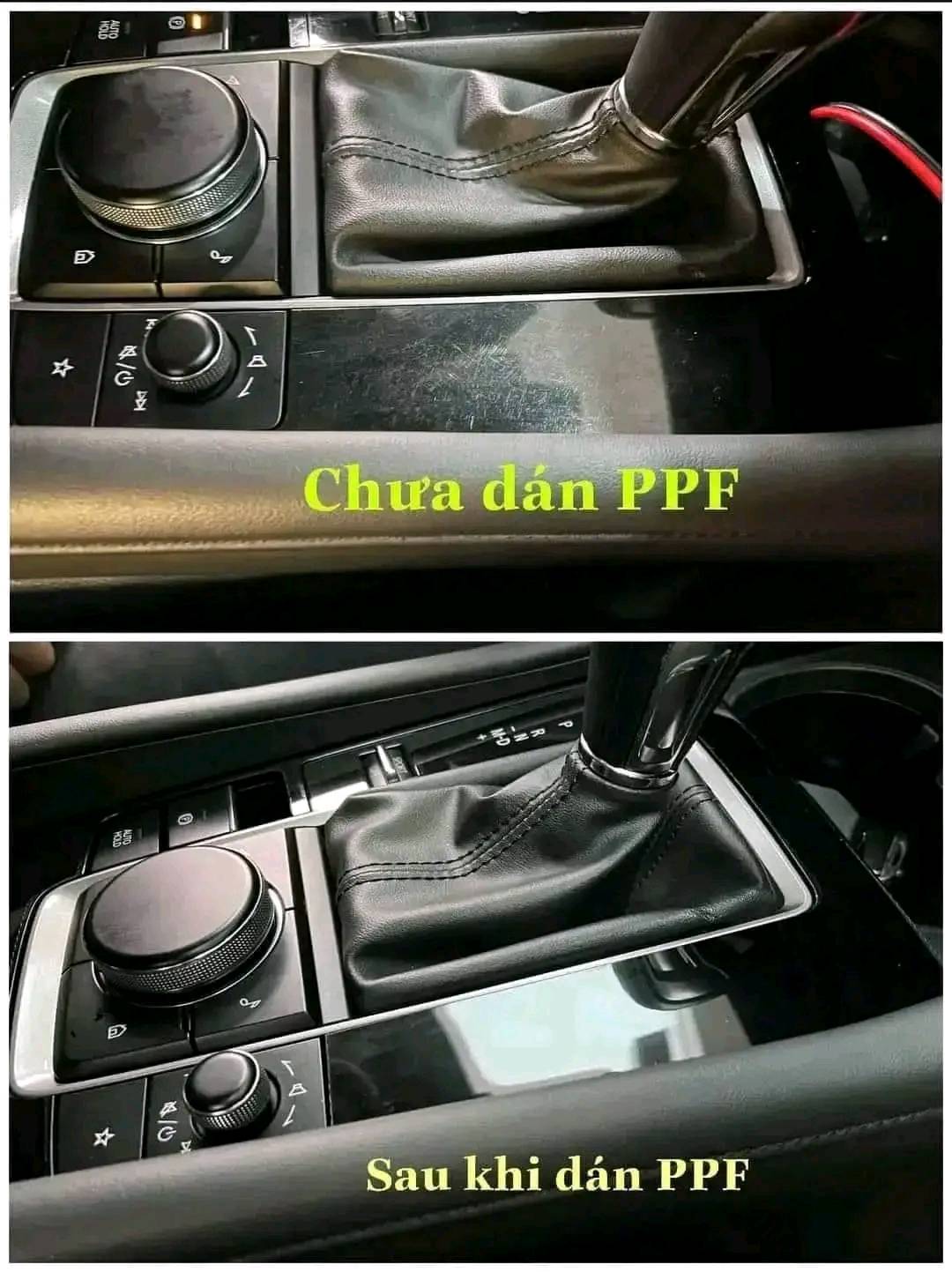 Trước và sau khi dán PPF