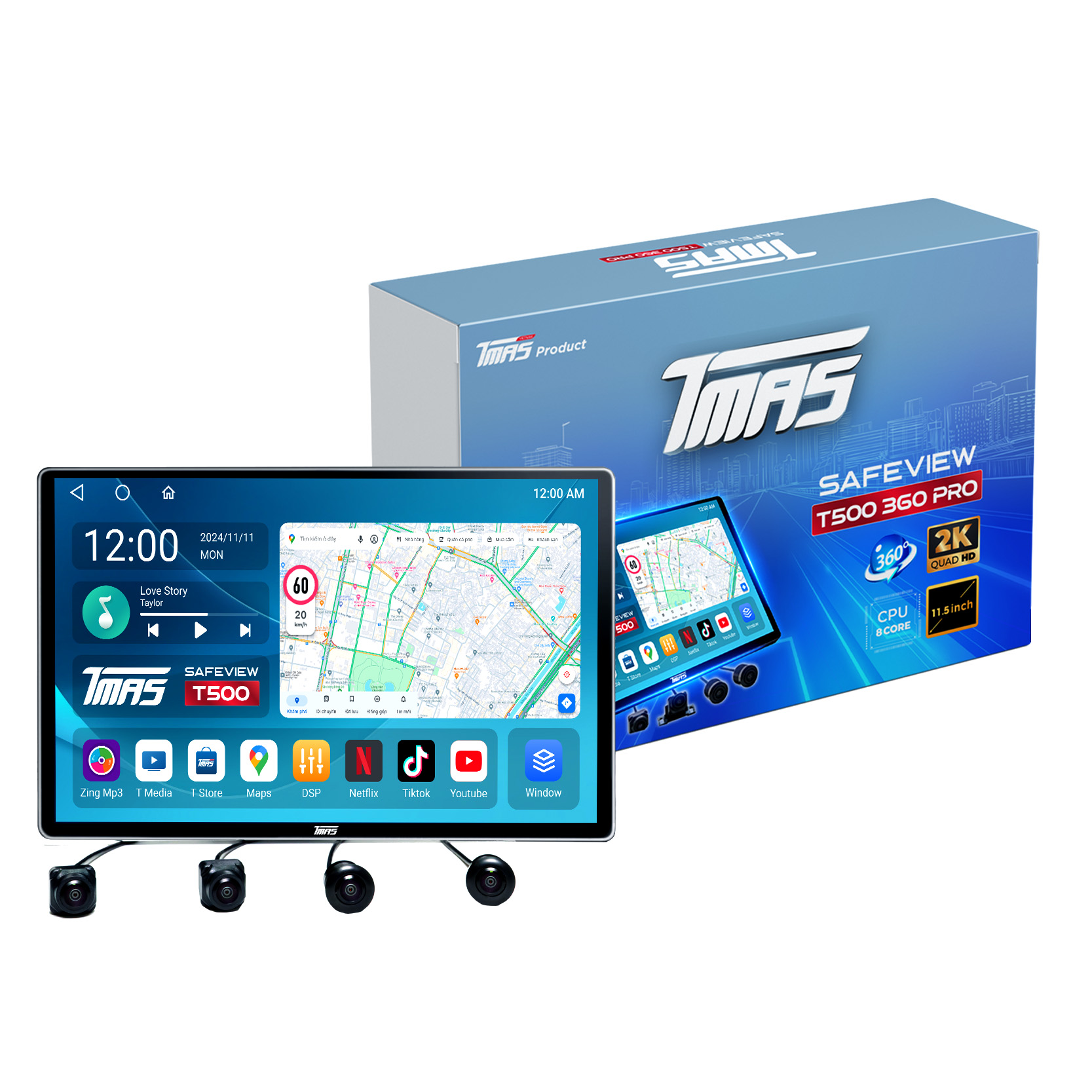 Lắp màn hình android cho Kia Morning