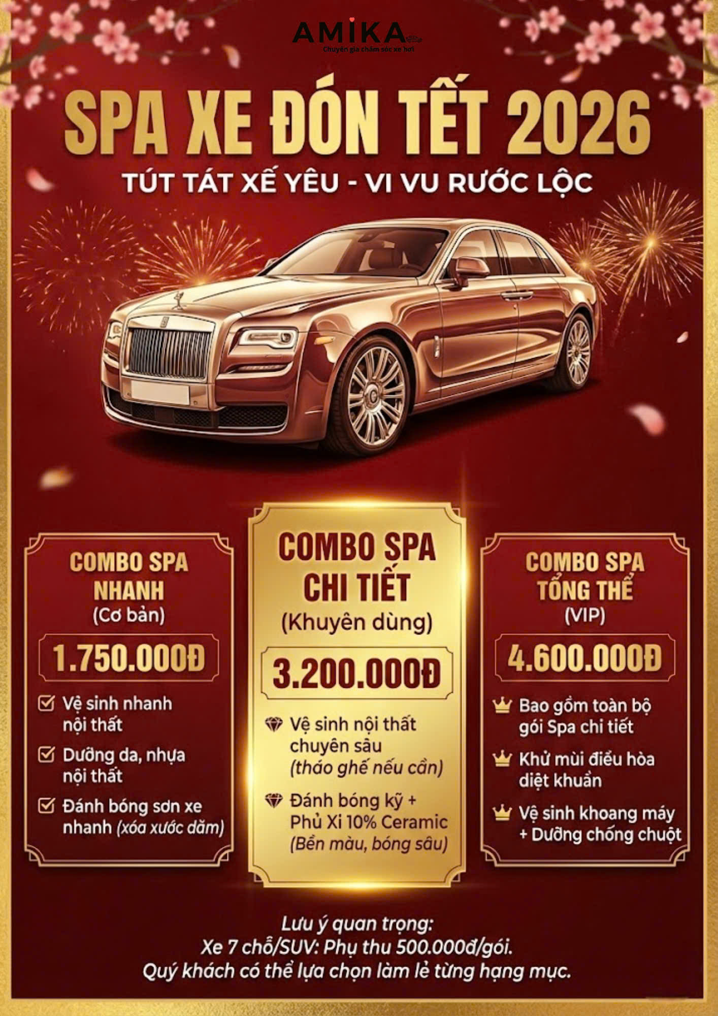 Combo chăm sóc xe ô tô