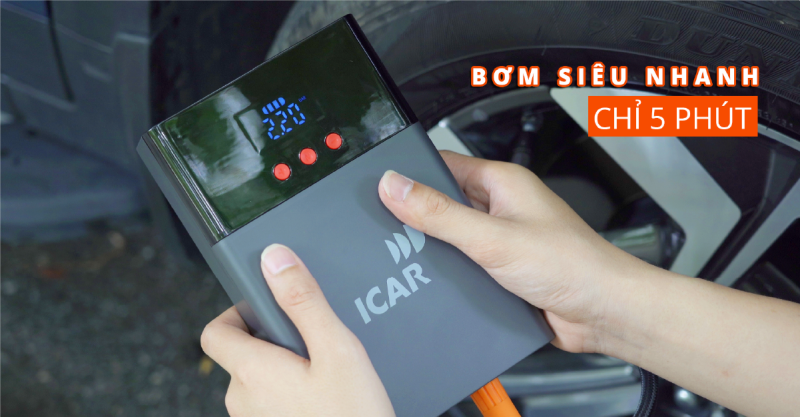 bơm lôp cho xe ô tô