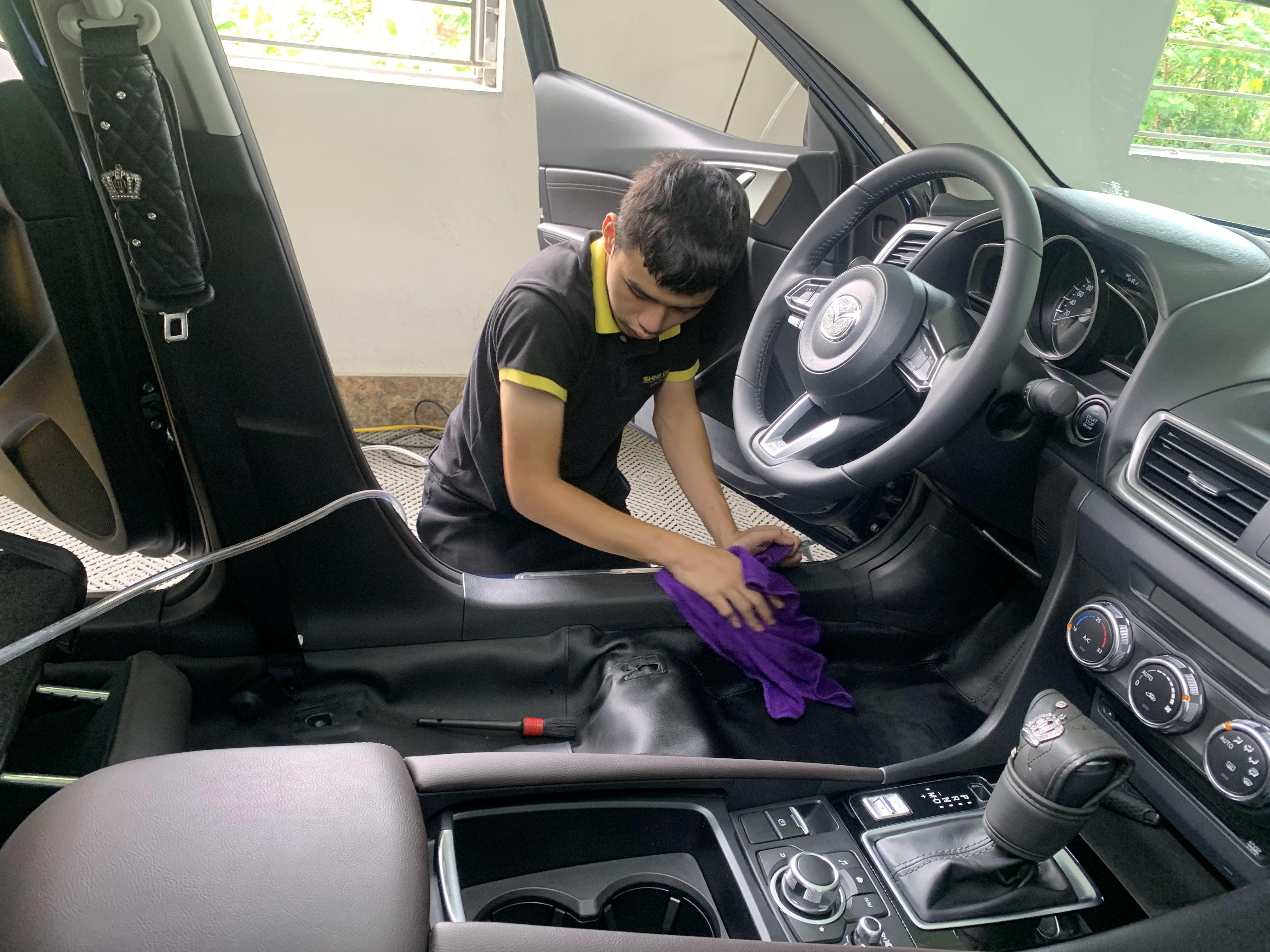 Quy trình dọn nội thất ô tô