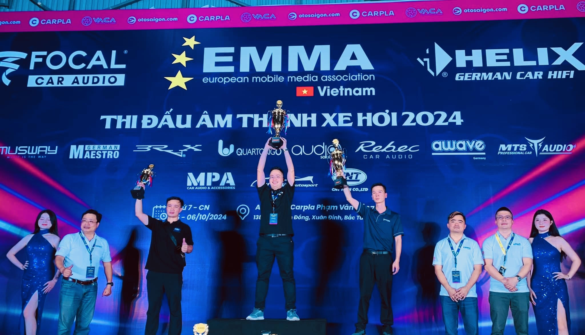 nội thất ô tô AMIKA với giải nhất cuộc thi âm thanh xe hơi 2024