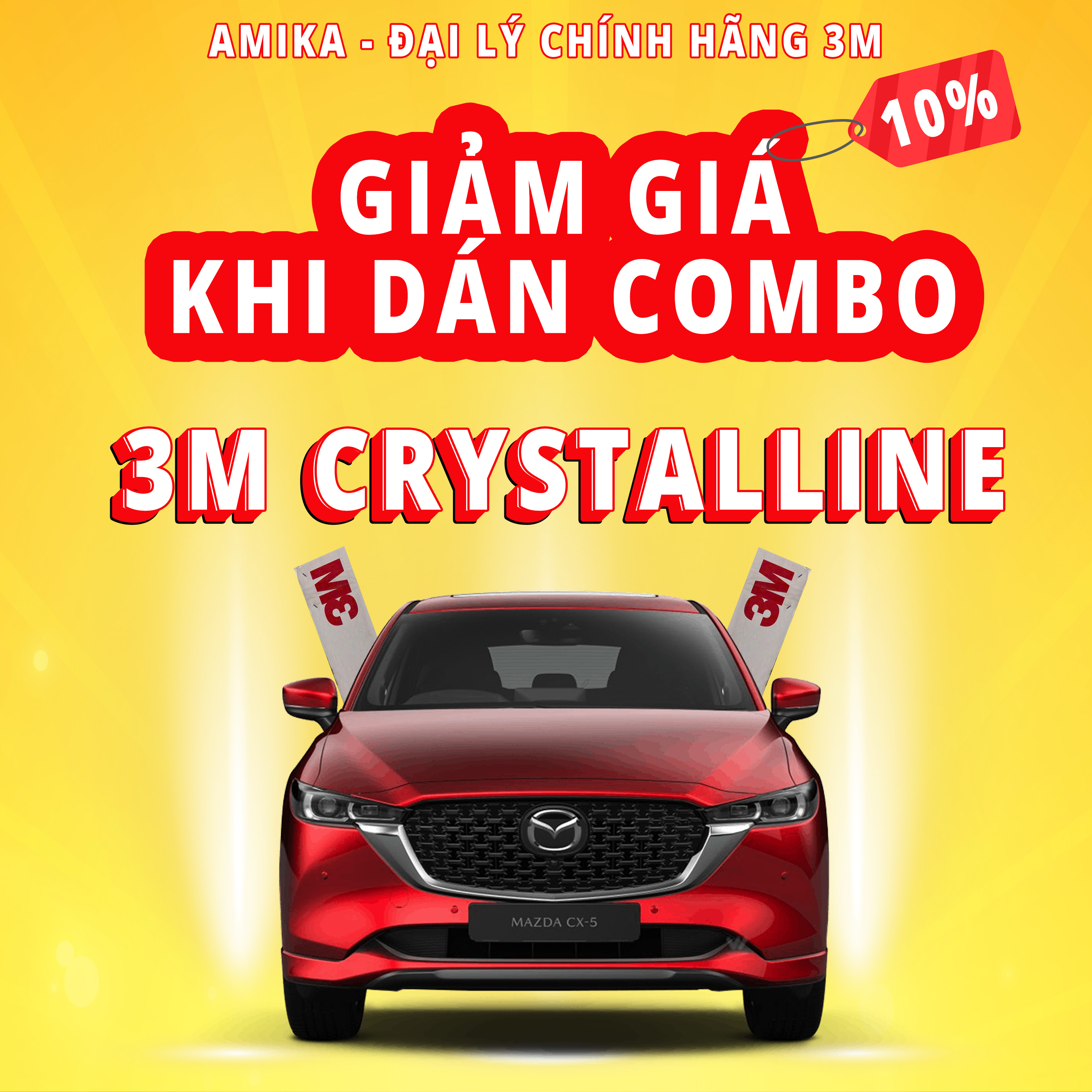 giảm giá 10% khi dán phim cách nhiệt 3M tại Nam Định