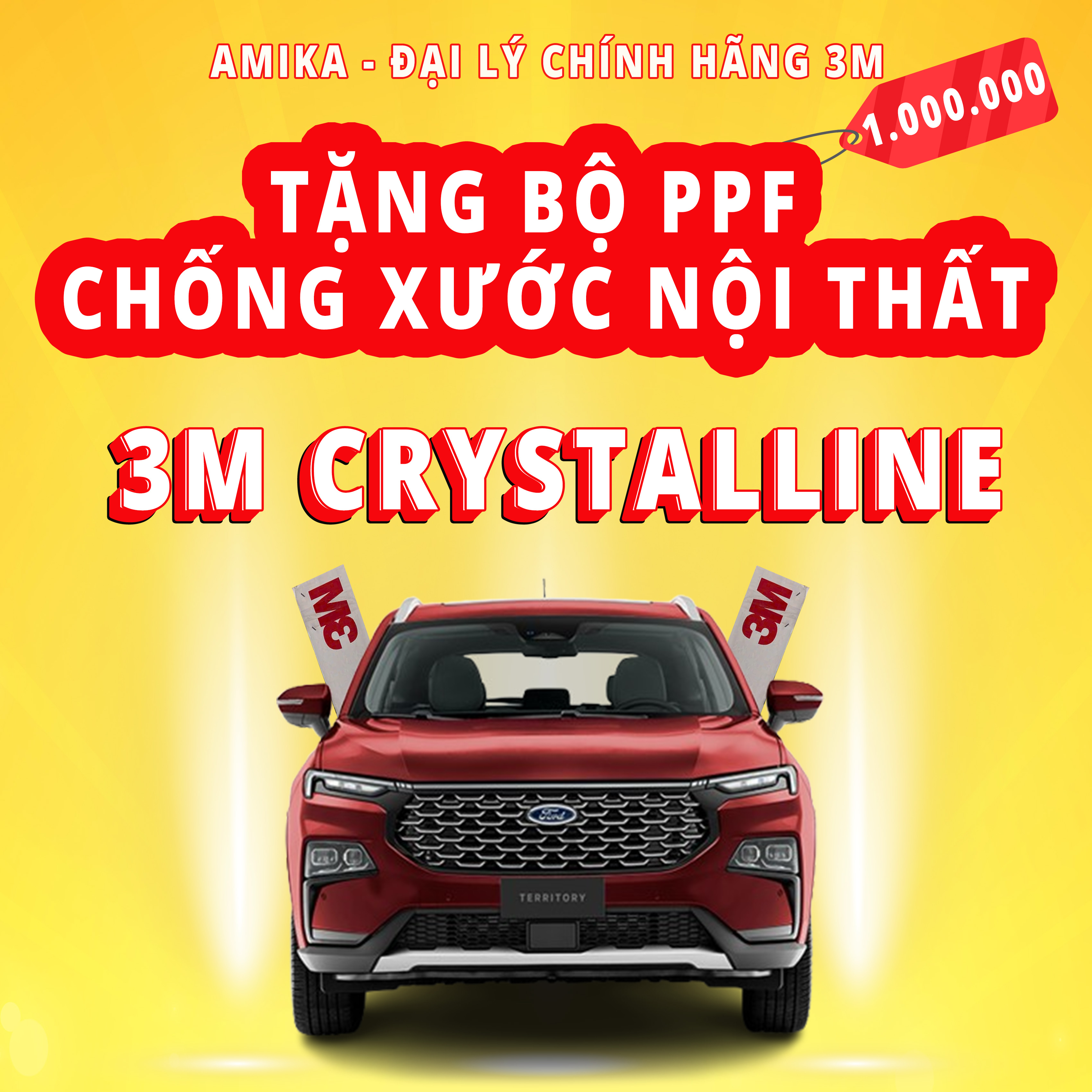 tặng bộ ppf chống xước khi dán phim cách nhiệt 3m