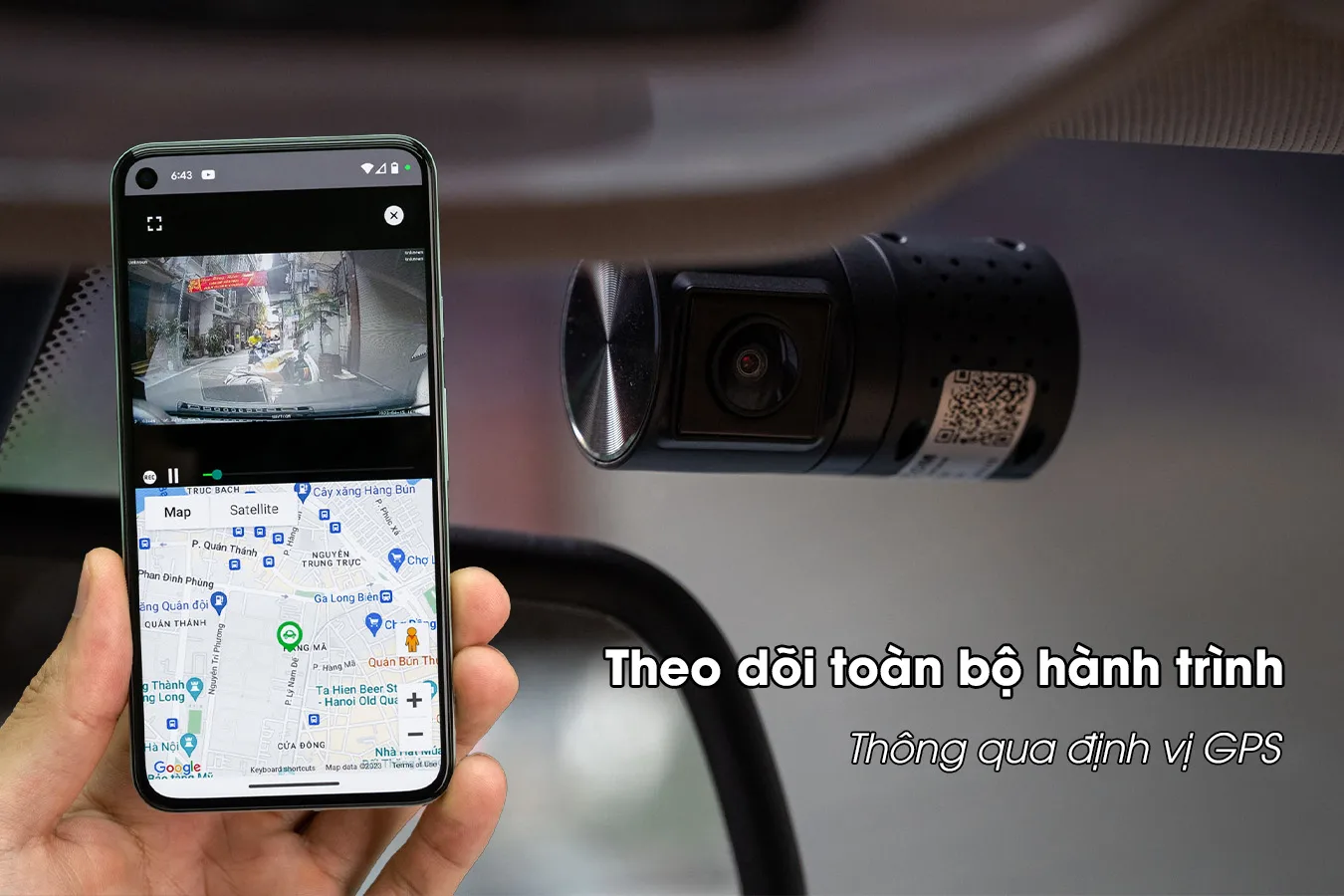 Tính năng định vị GPS camera hành trình