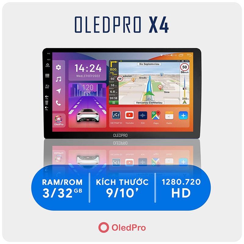 Màn hình android ô tô OLEDPRO X4 12.3 inch