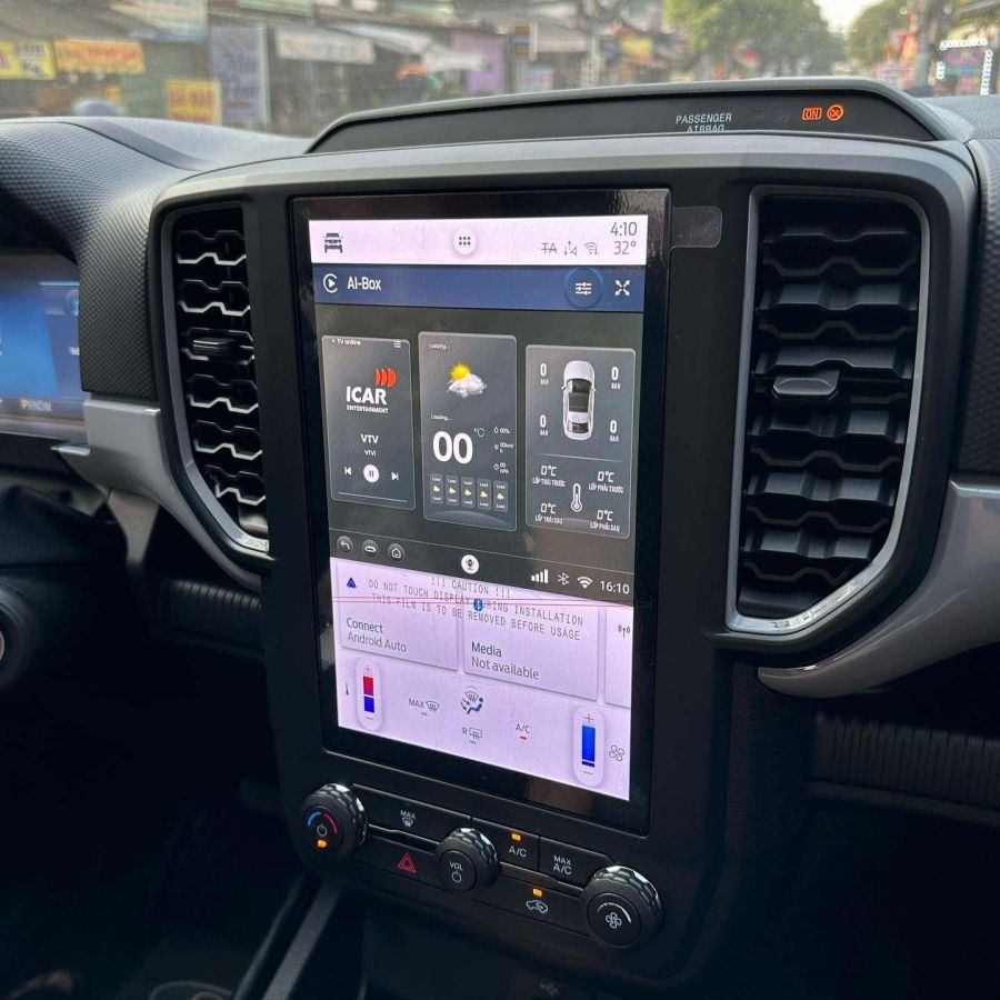 Lắp android box cho Ford Ranger uy tín tại Nam Định