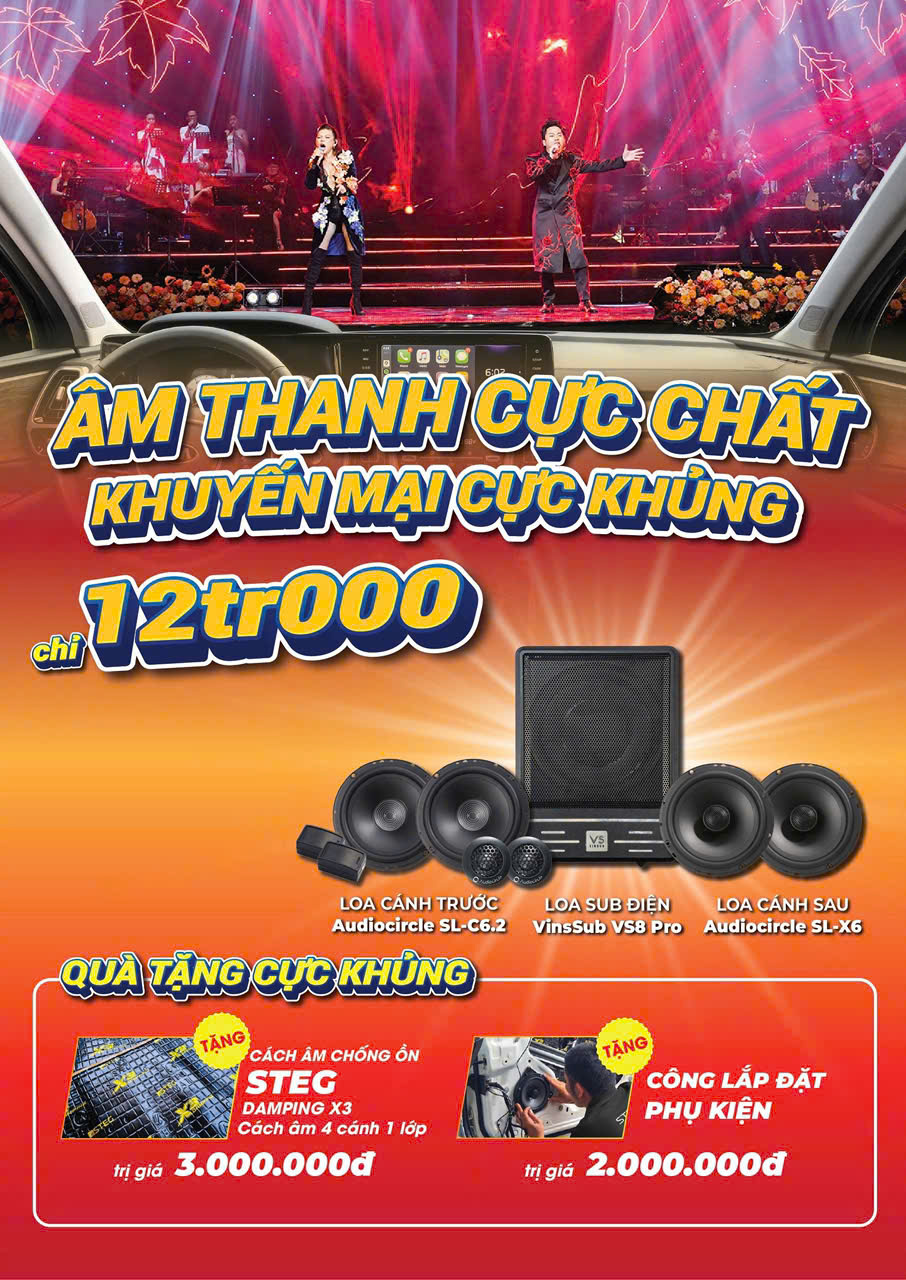 Độ Loa Ô Tô Nam Định: Combo 