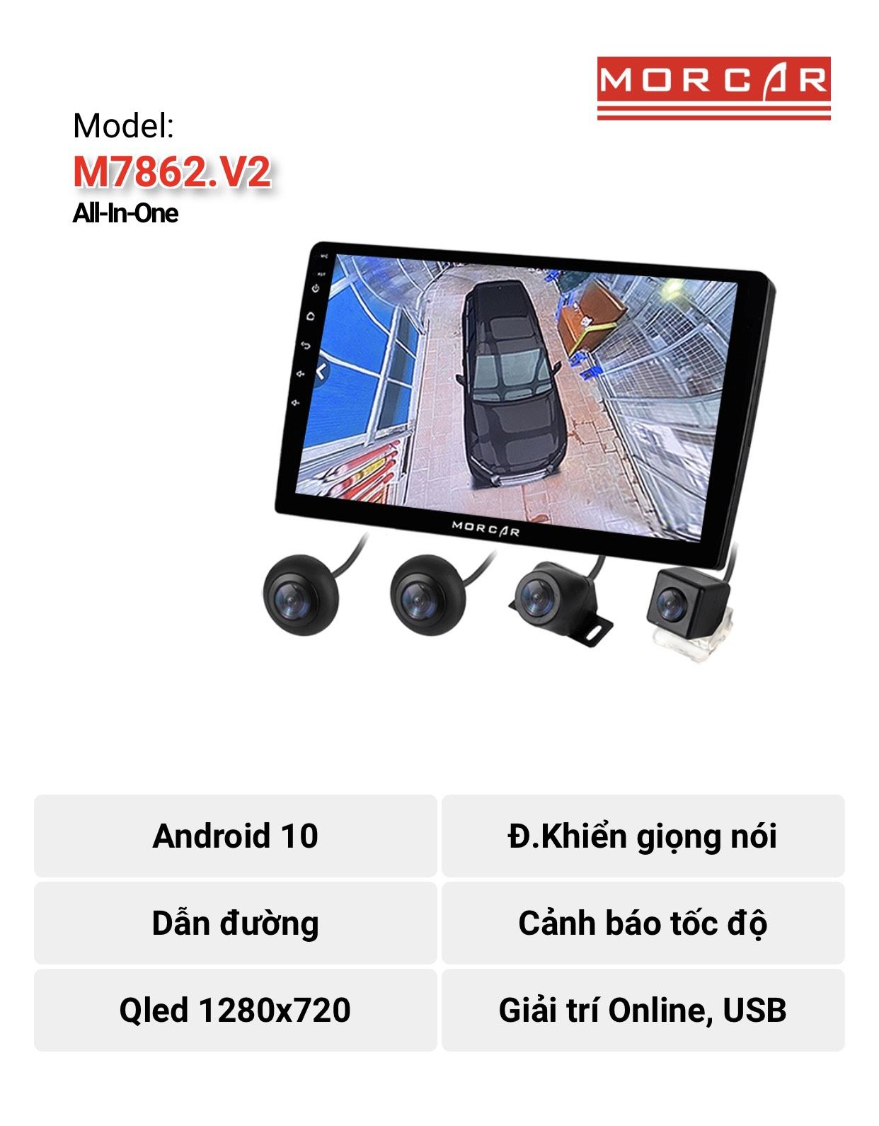 Màn hình Android E7862 - 10inch