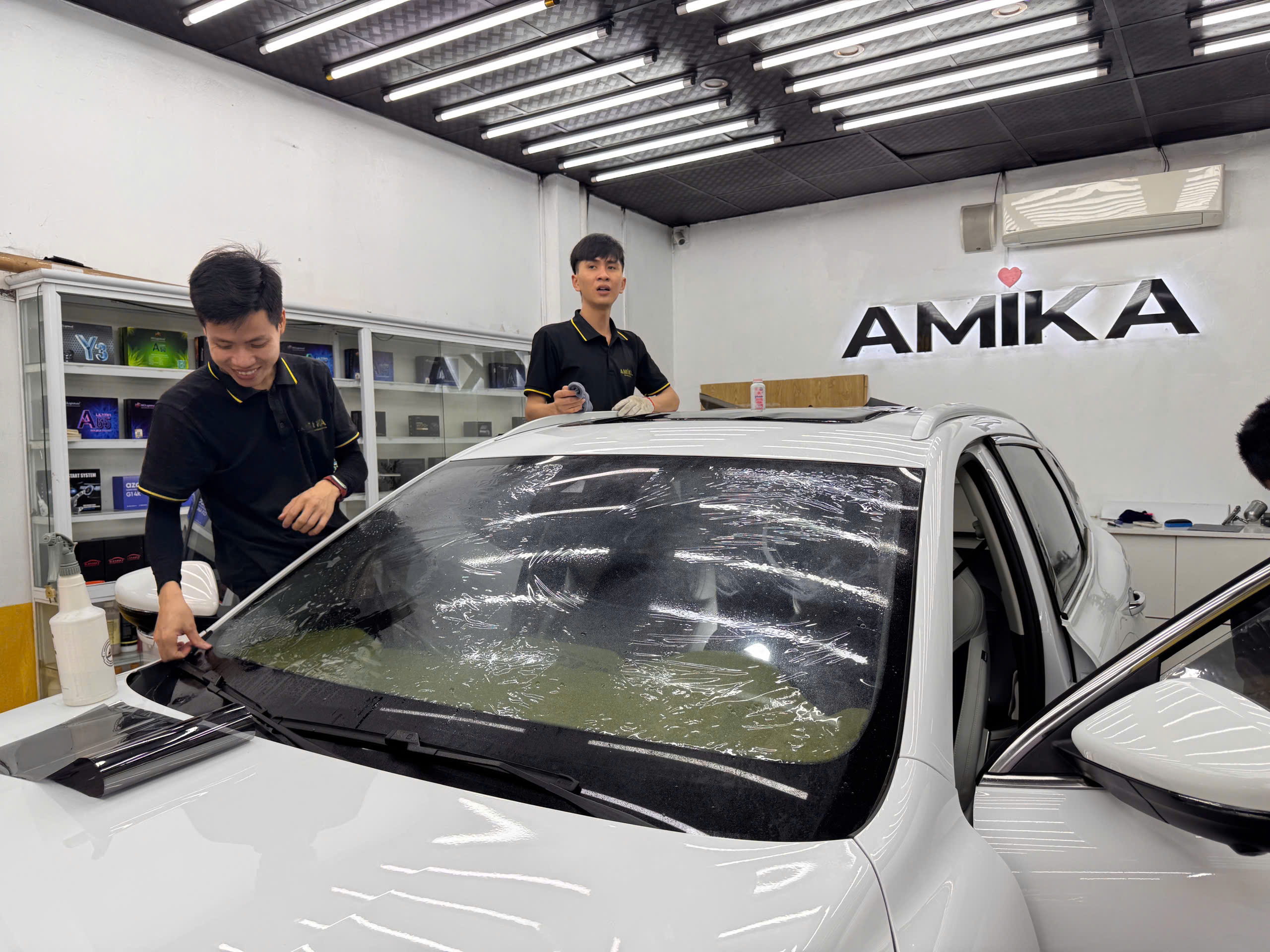 Dán phim cách nhiệt cho xe MG HS full xe
