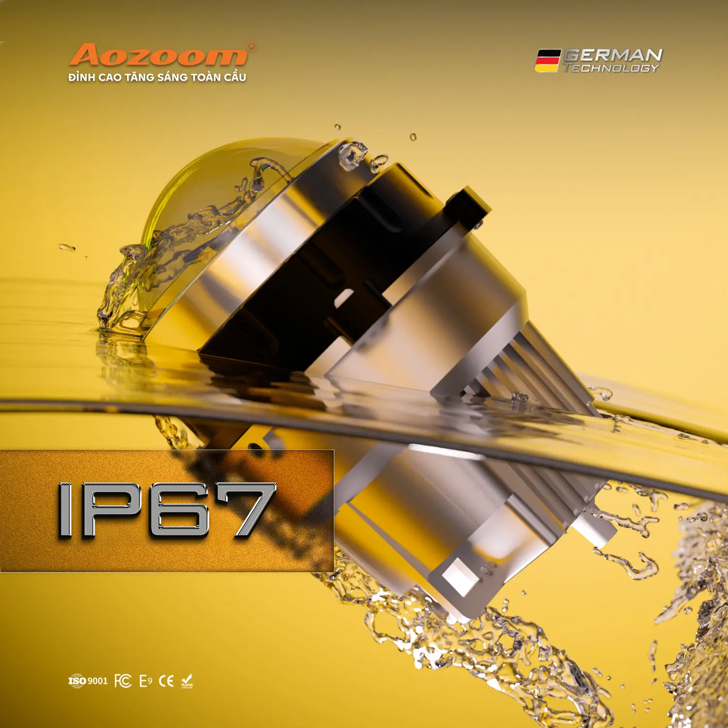 Đèn Bi Gầm cho ô tô Aozoom WASP uy tín