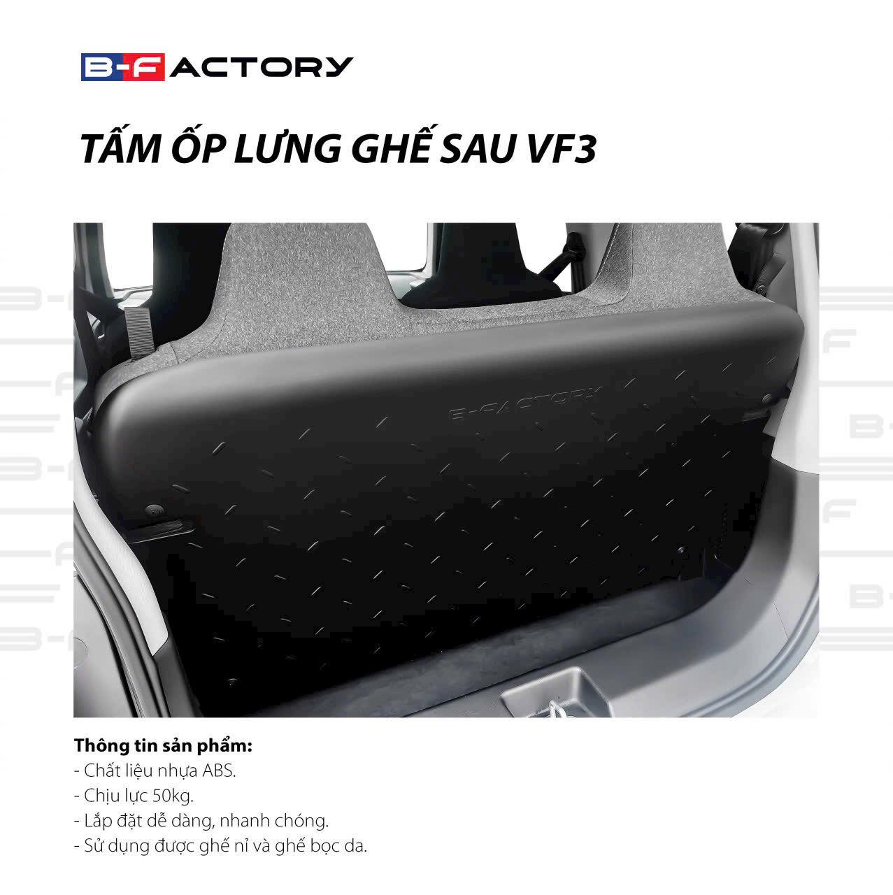 Tấm ốp lưng ghế VF3 B-Factory gần đây
