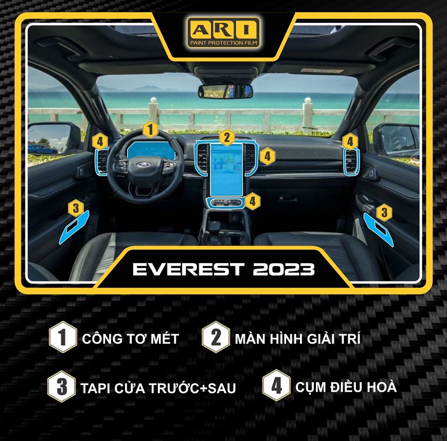 PPF Nội Thất Cho Ford Everest gần nhất