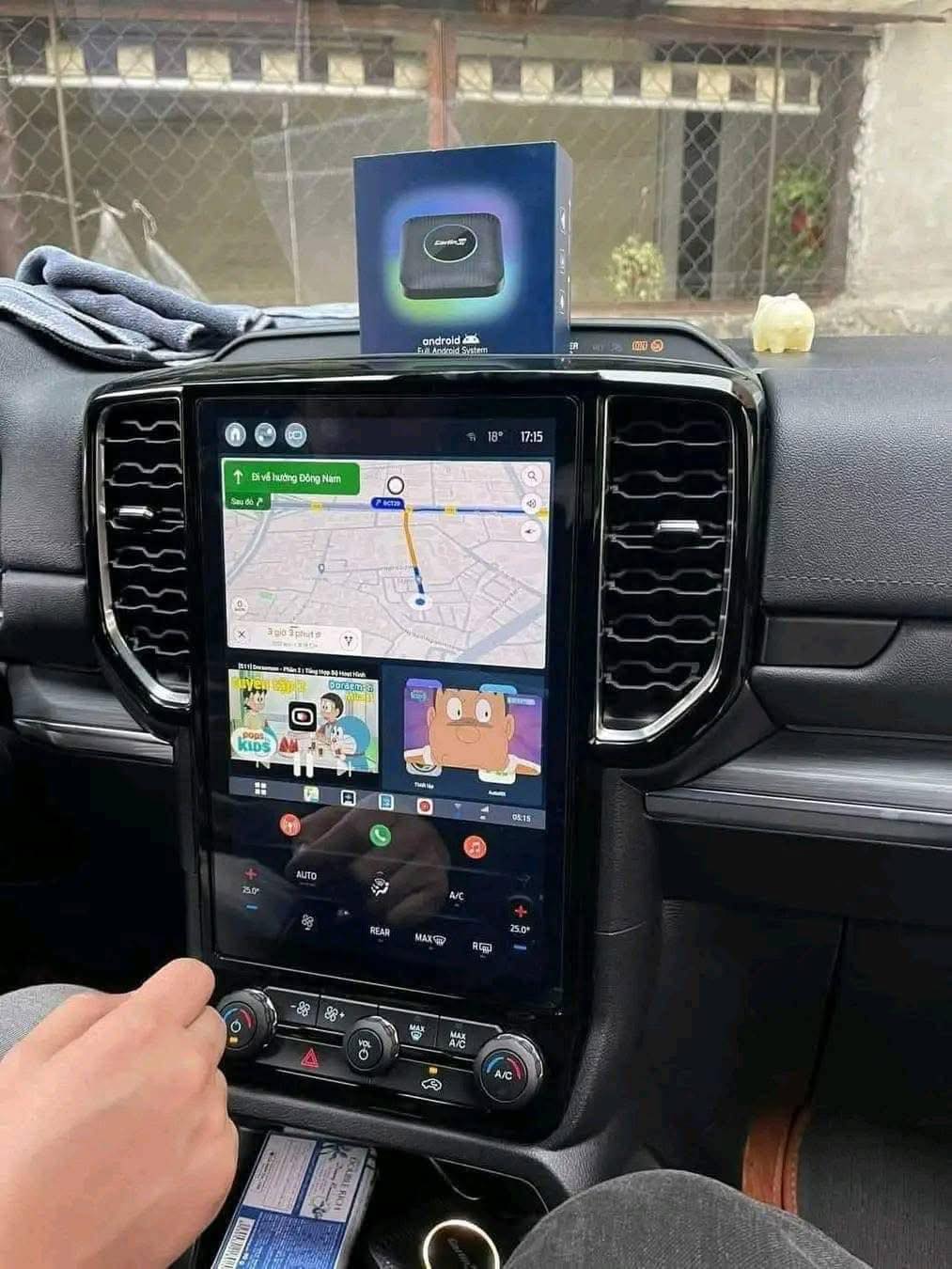Android box cho Ford Ranger