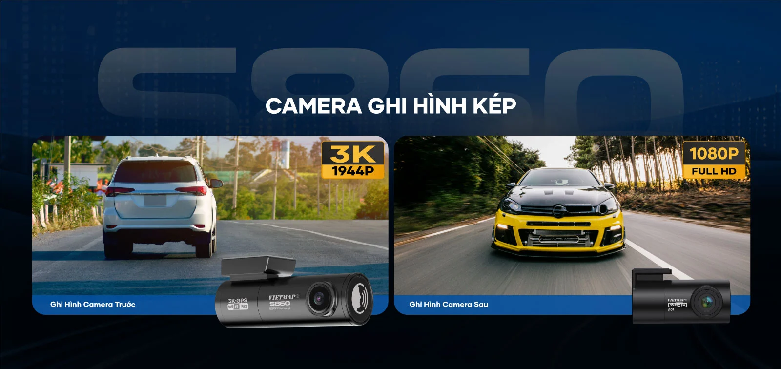 ghi hình chuẩn 3K camera hành trình Vietmap