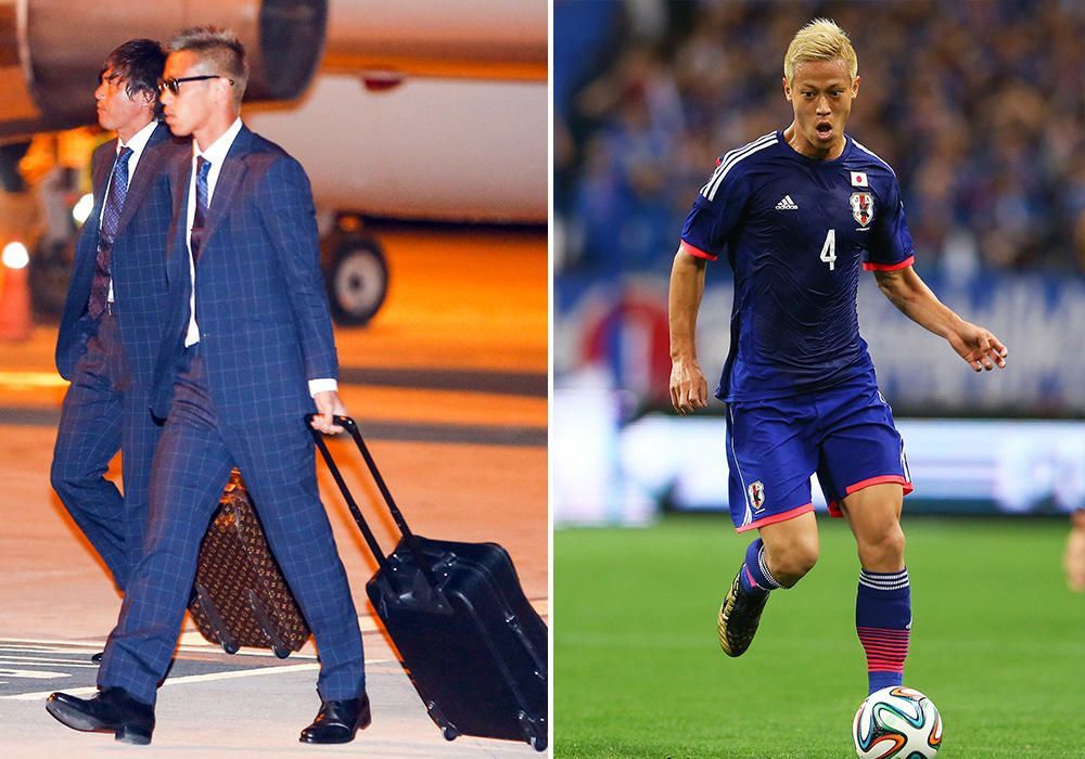 Thời trang sành điệu của ngôi sao Nhật tại World Cup Keisuke Honda