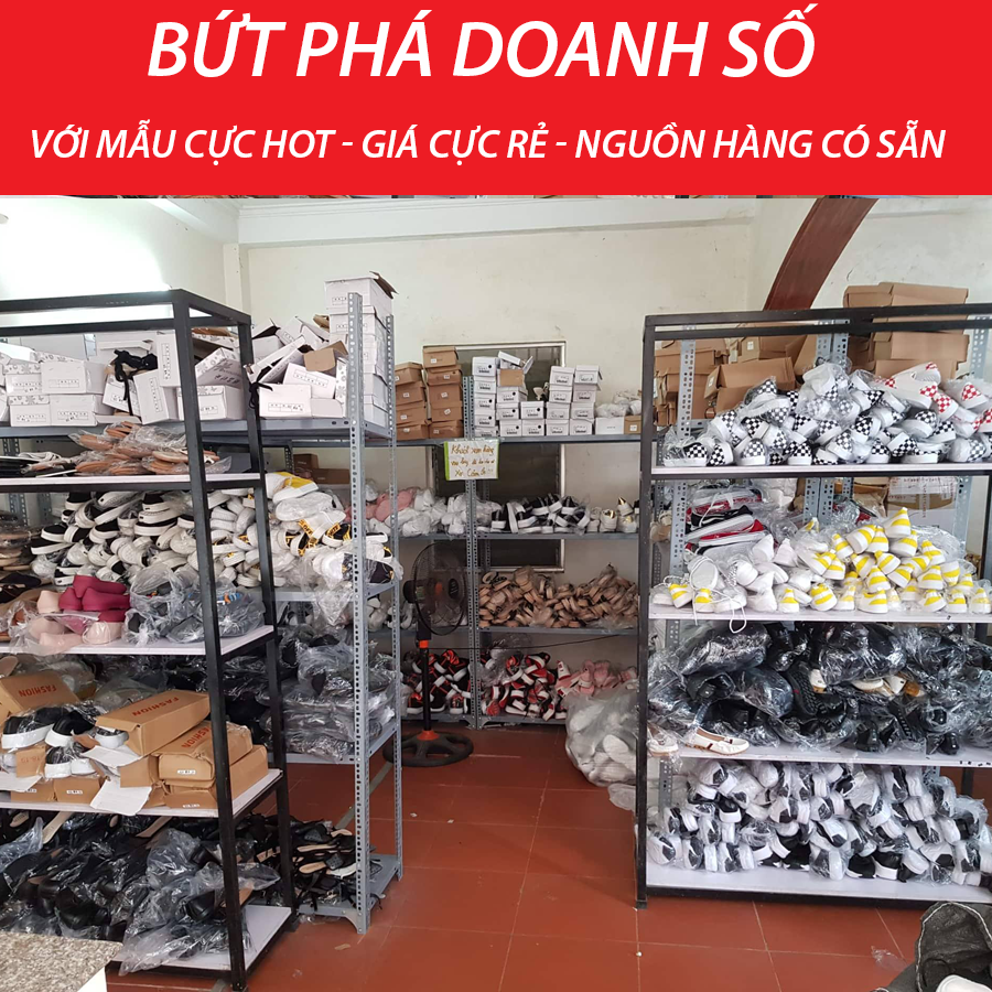 Kho hàng bán buôn, giày dép nữ, túi xách ở Hà Nội