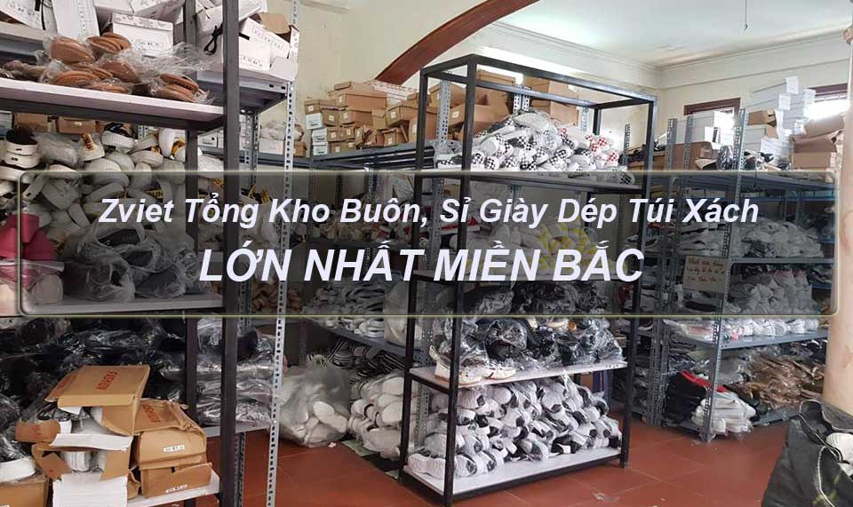 Kho hàng giày dép Zviet tại Cầu Giấy Hà Nội