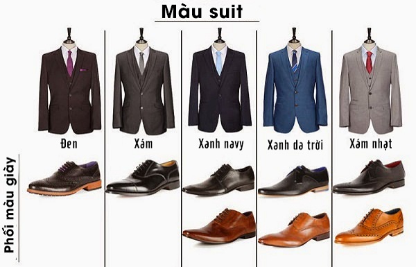 Màu sắc giày tương đồng với màu vest