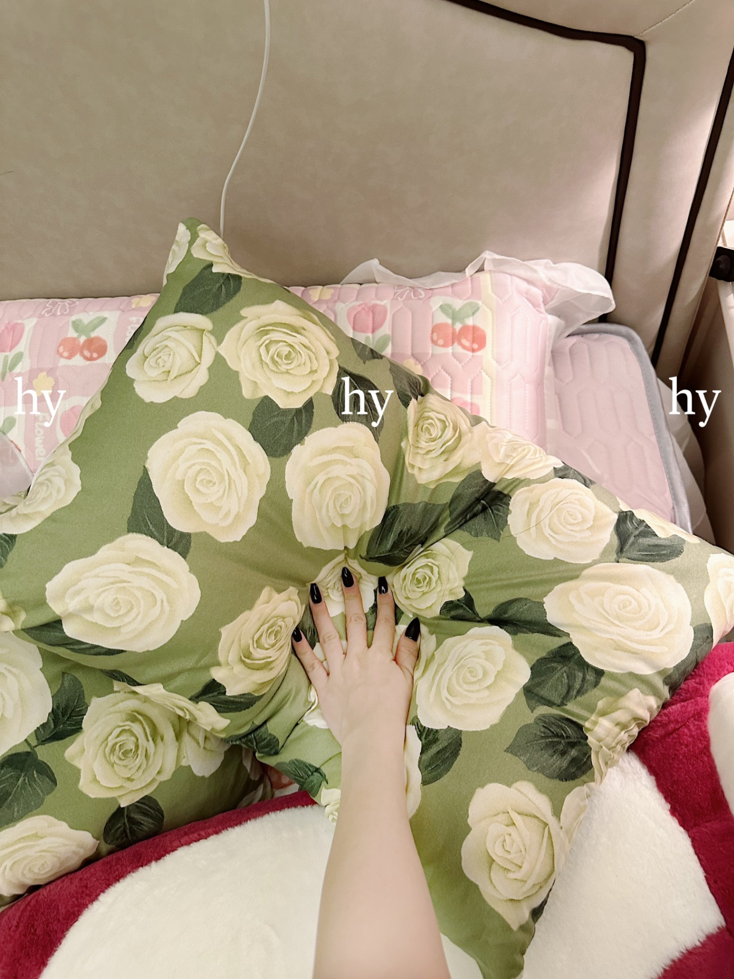 Gối Hoa Xanh có Khóa