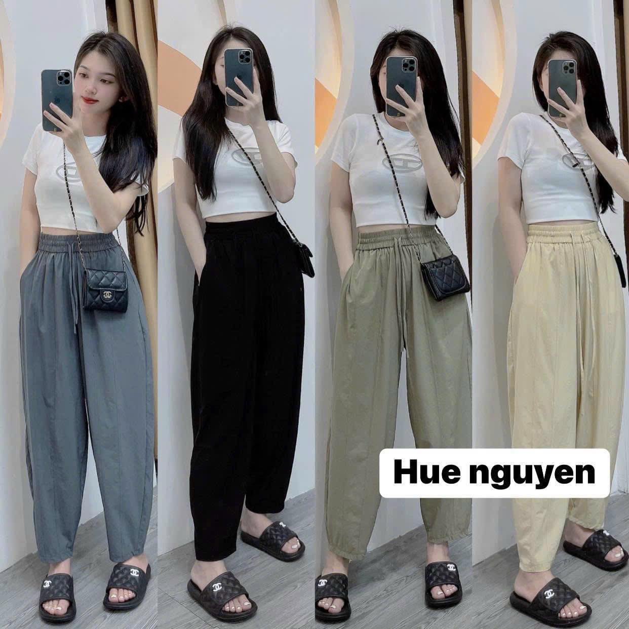 Quần Baggy Gió 4 Màu