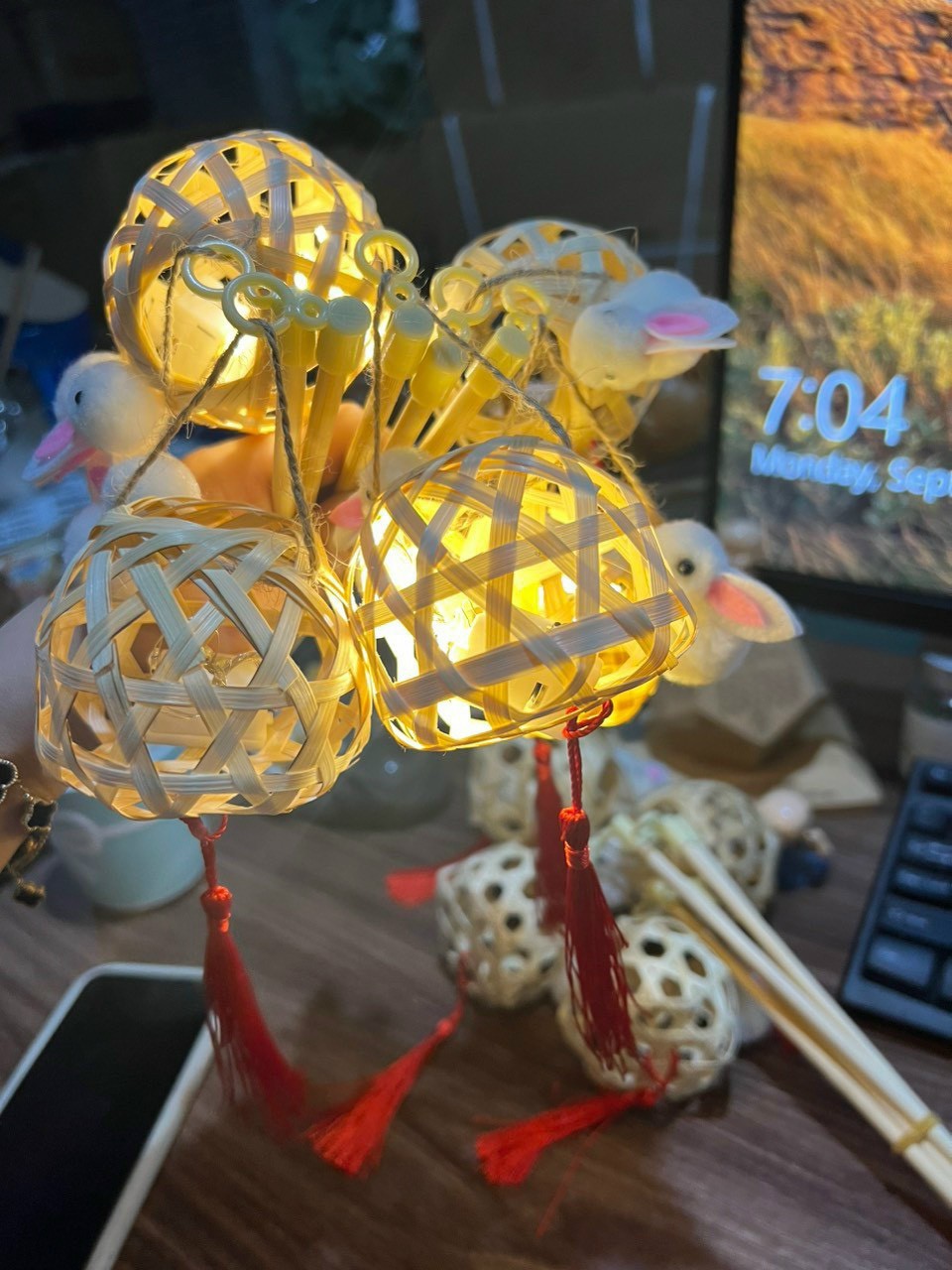 Đèn Lồng Thỏ Tre