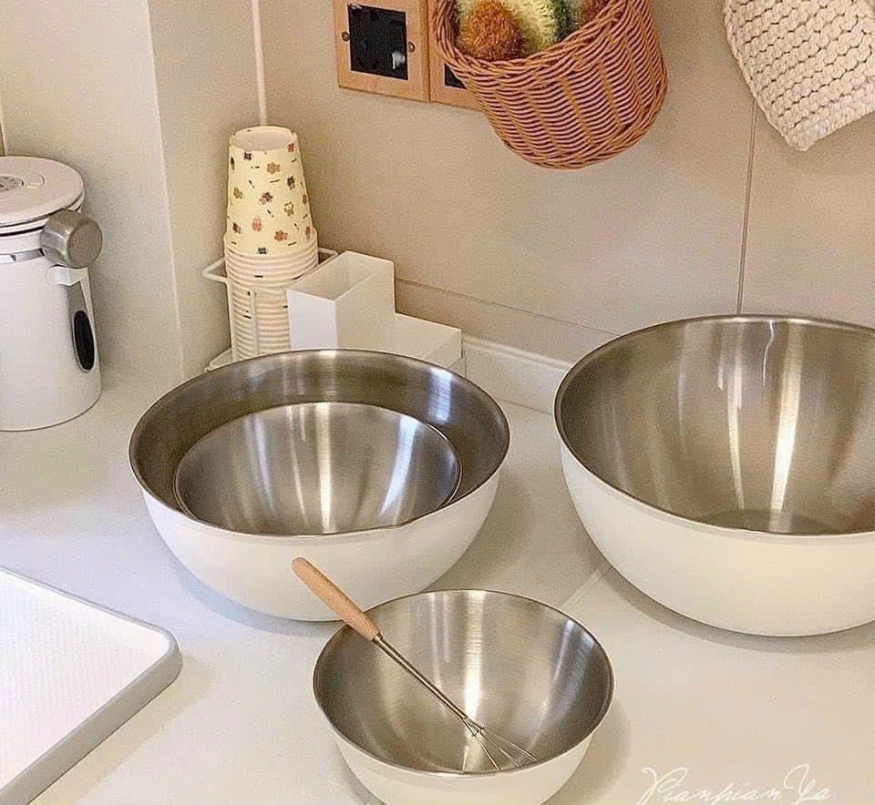 Set 3 bát inox