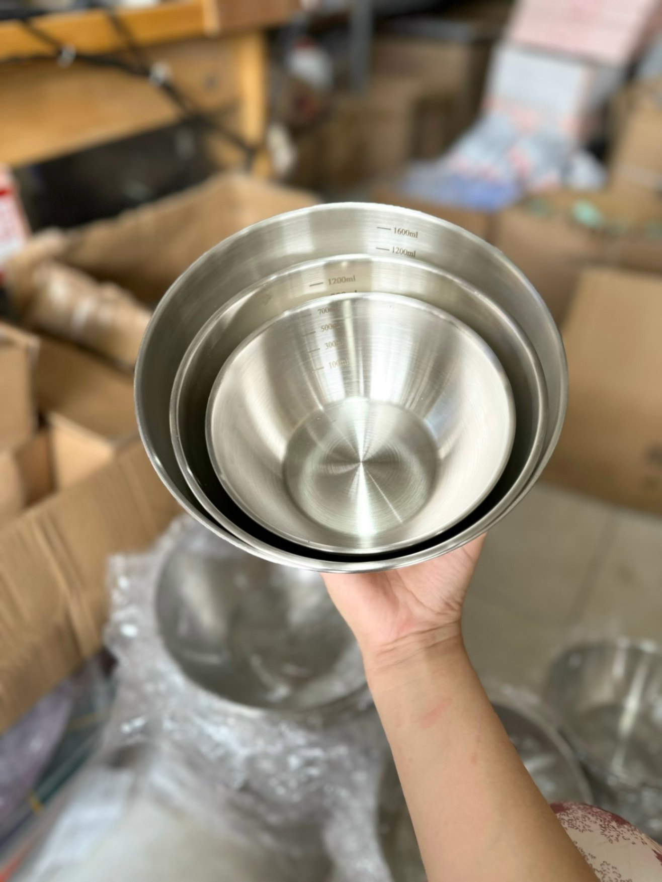 Set 3 bát inox