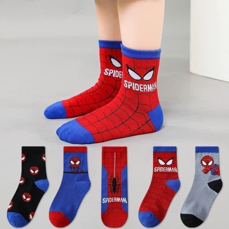 Tất Spiderman cổ dài cho bé