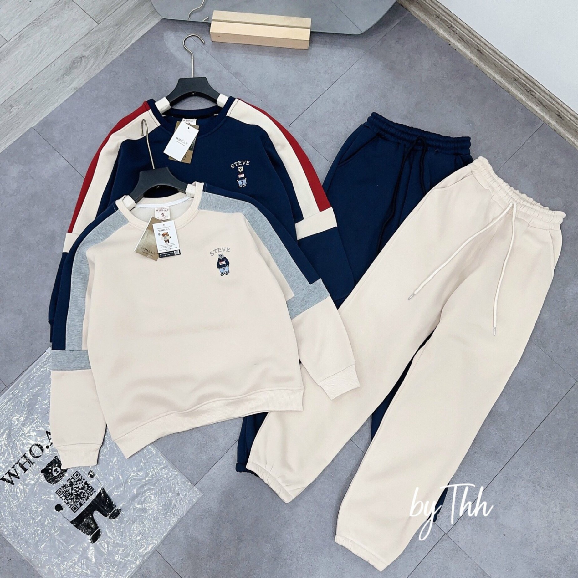 BỘ NỈ XANH BE STEVE