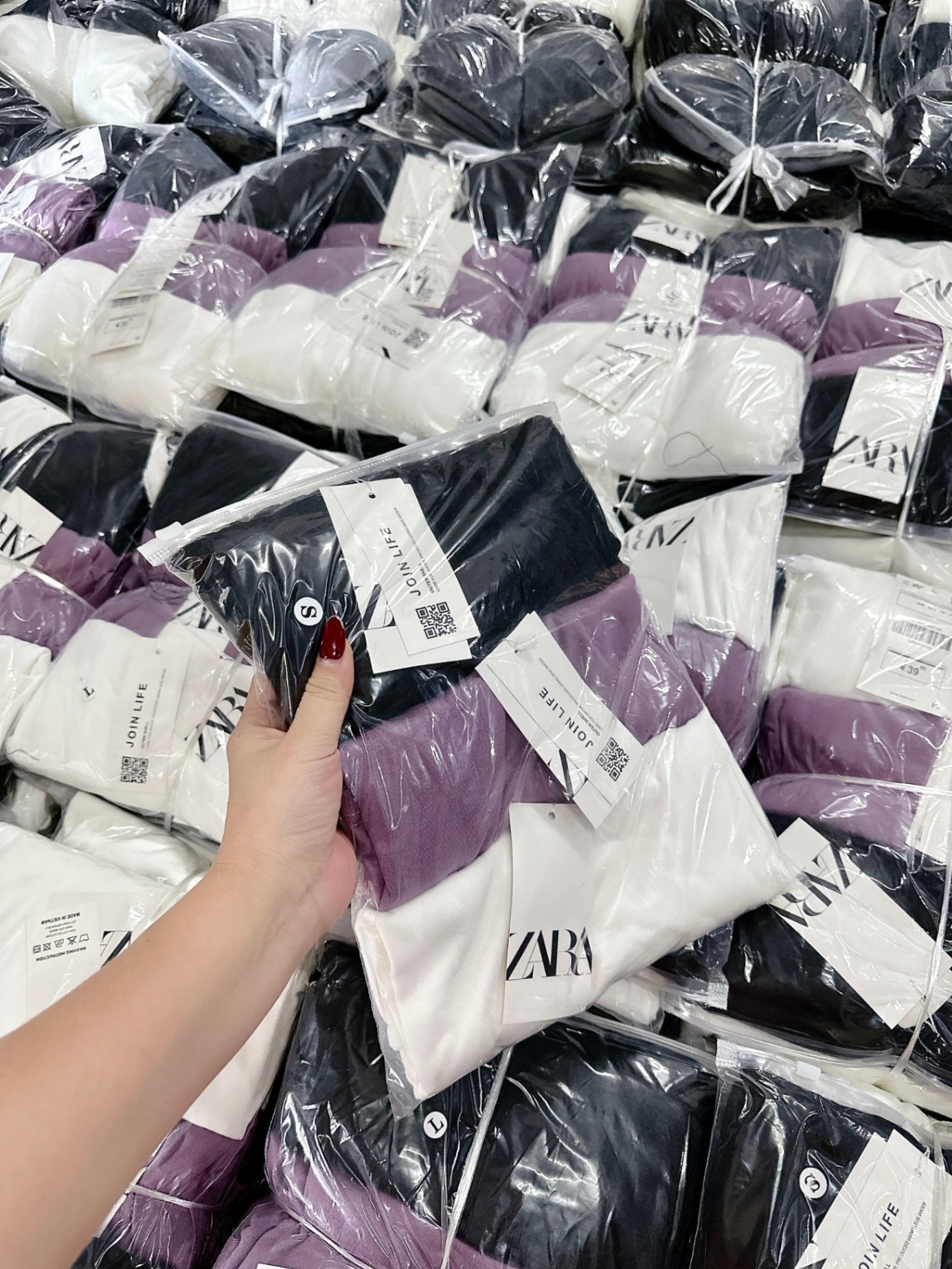 Sét 3 Áo Cổ Tròn Dài Tay Zara