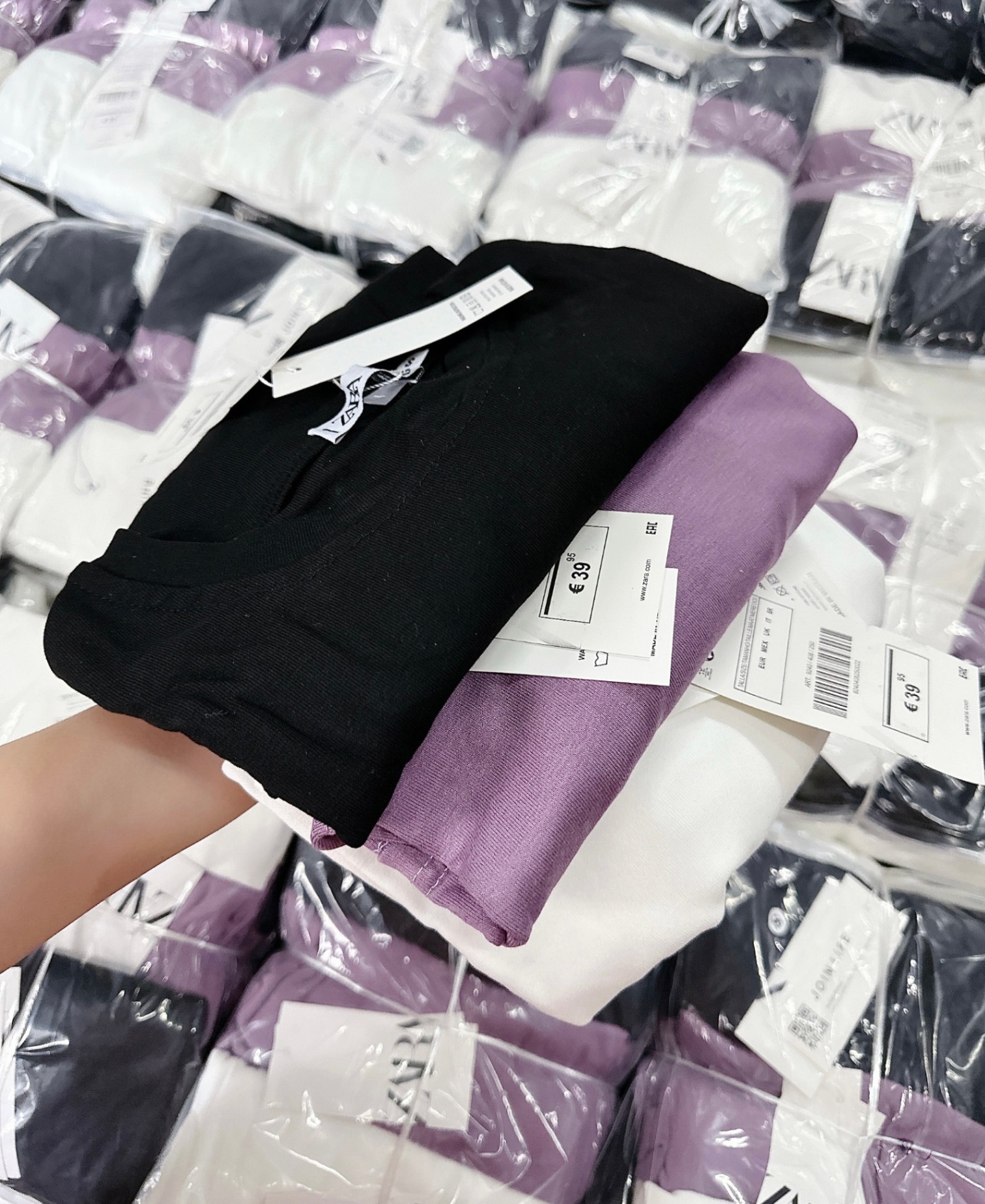 Sét 3 Áo Cổ Tròn Dài Tay Zara