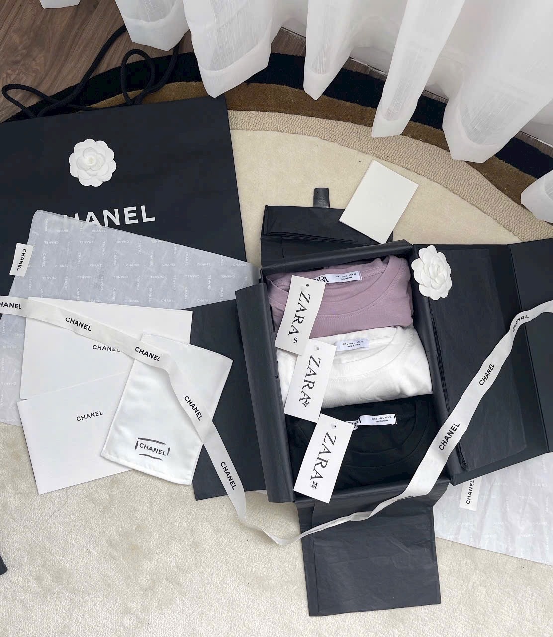 Sét 3 Áo Cổ Tròn Dài Tay Zara