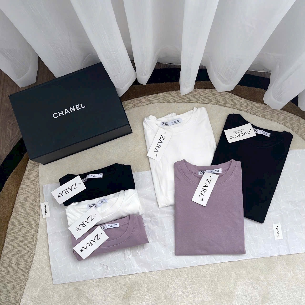 Sét 3 Áo Cổ Tròn Dài Tay Zara