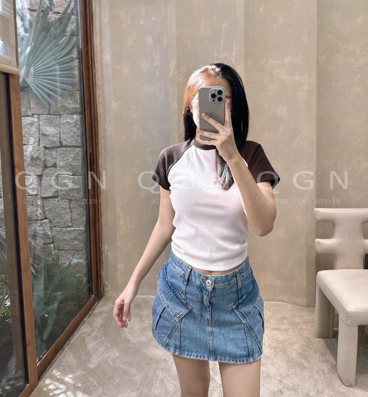 Sét 4 Áo Tăm Cộc Tay Cổ New