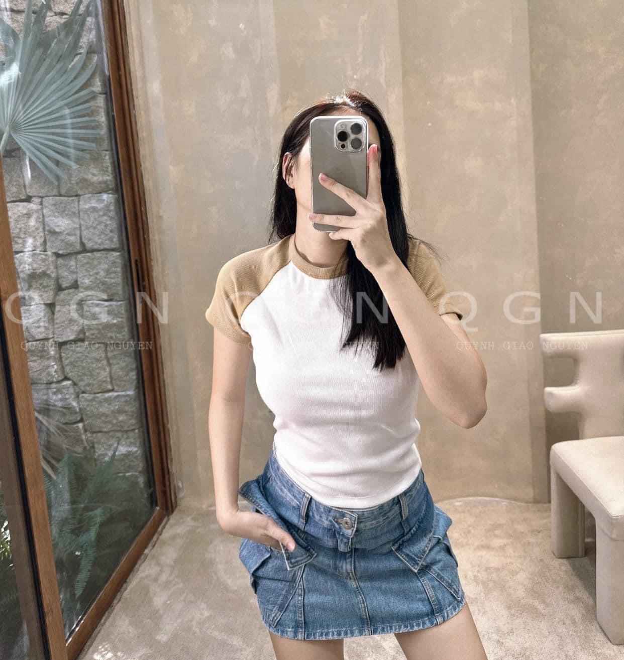 Sét 4 Áo Tăm Cộc Tay Cổ New