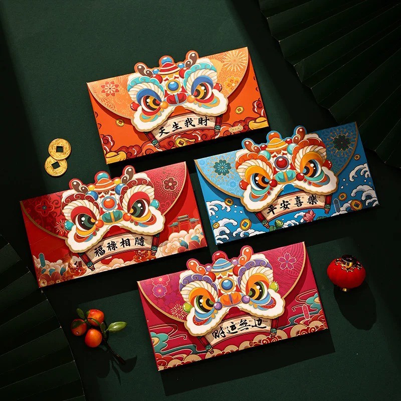 Set 20 Lì xì nhập khẩu rồng vàng cao cấp 2024