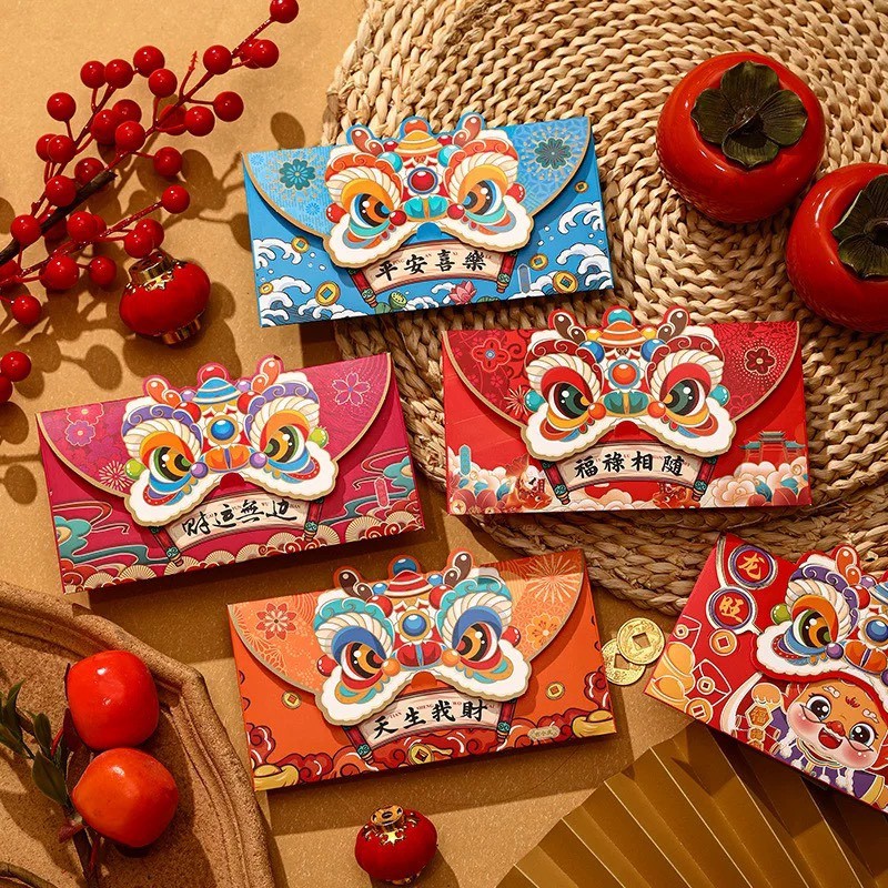 Set 20 Lì xì nhập khẩu rồng vàng cao cấp 2024