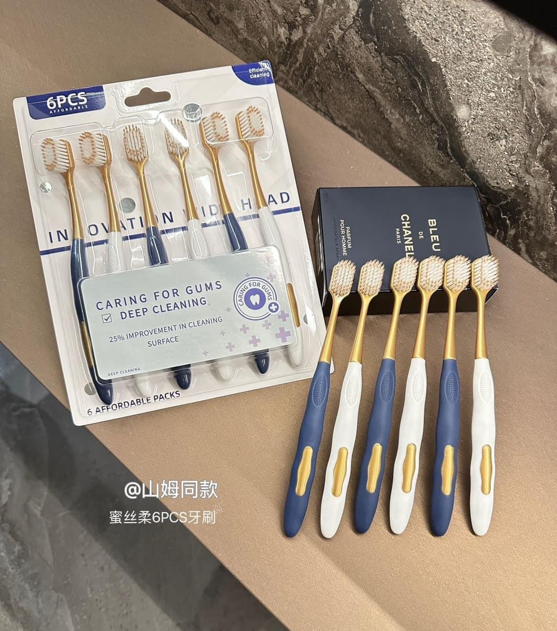 Set 6 bàn chải đánh răng nội địa Trung
