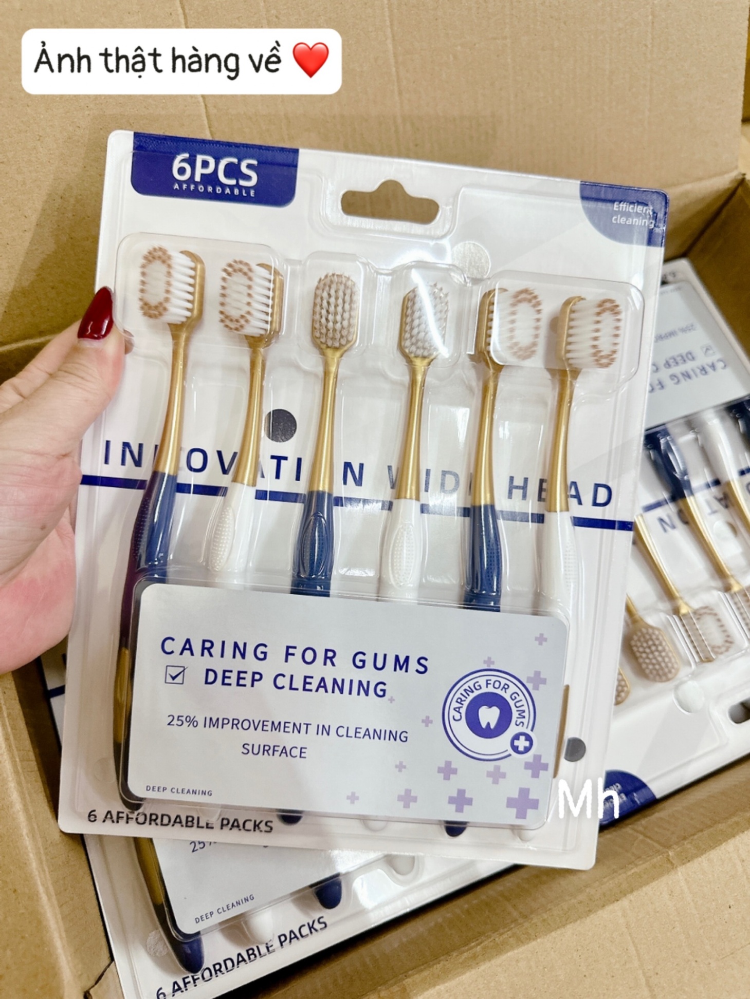 Set 6 bàn chải đánh răng nội địa Trung