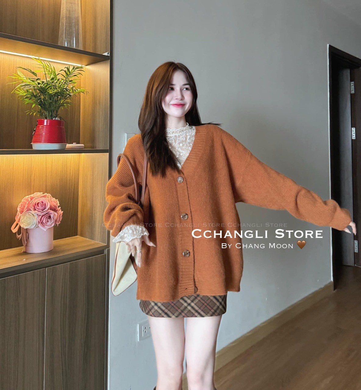 Áo Ren Phối Lưới Mỏng Tay Loe