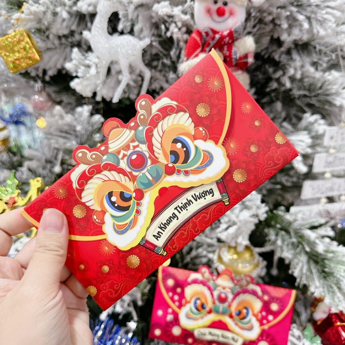Set 40 lì xì rồng vàng bản Việt