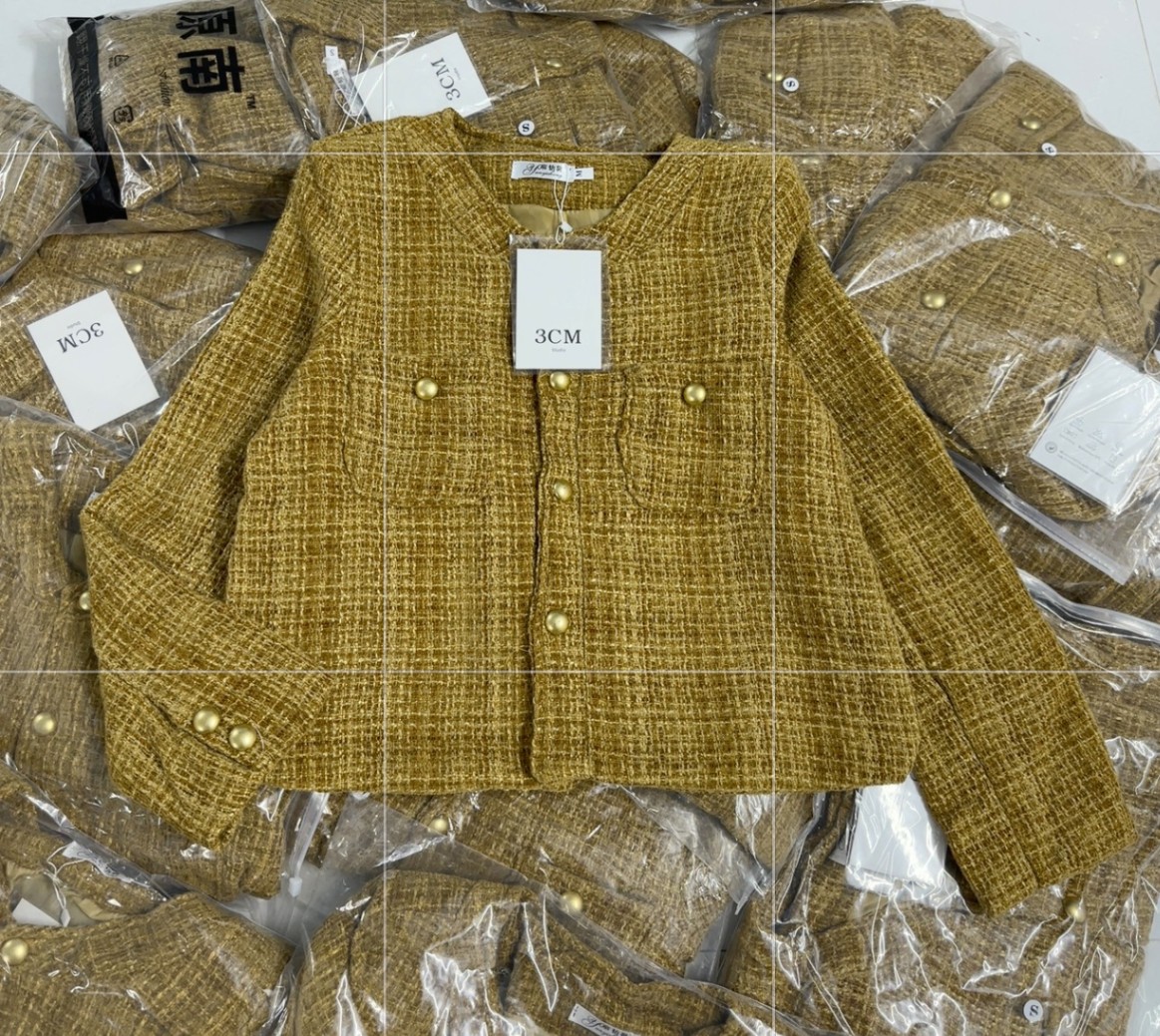 Áo Dạ Tweed Vàng