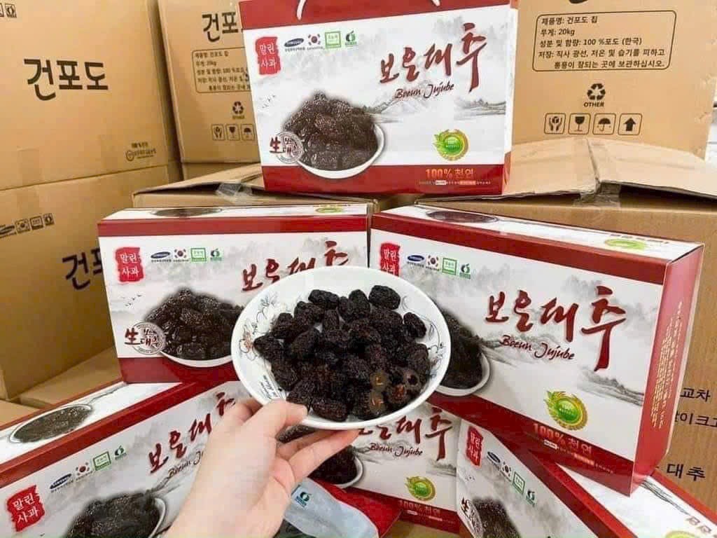 Hộp 1kg táo sấy dẻo loại ngon