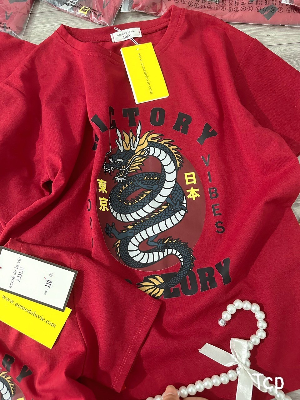 Áo Phông Đỏ Victory In Rồng