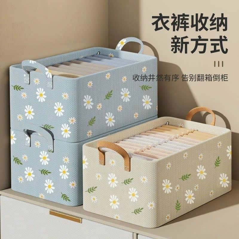 Sét 3 Hộp Đựng Đồ Hoa Cúc Khung Thép