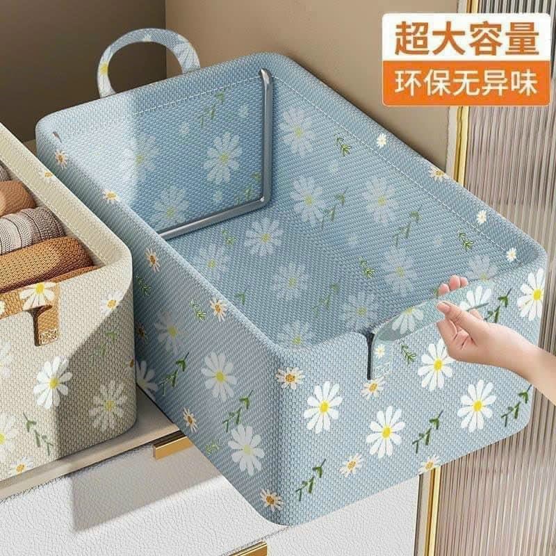 Sét 3 Hộp Đựng Đồ Hoa Cúc Khung Thép