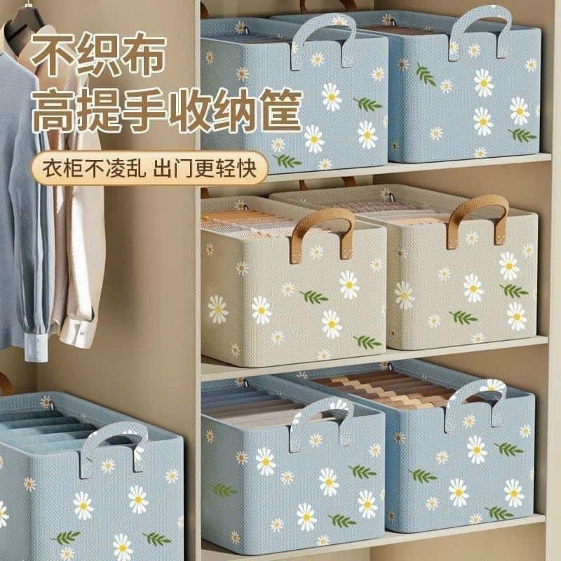 Sét 3 Hộp Đựng Đồ Hoa Cúc Khung Thép