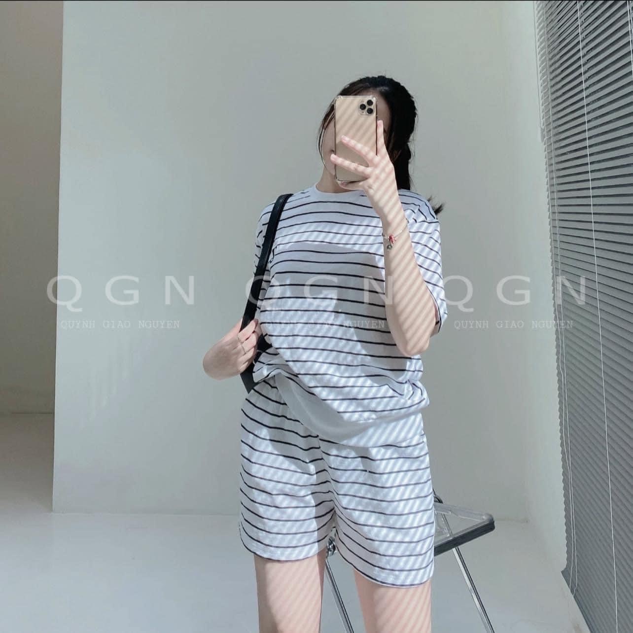 Bộ Cộc Kẻ Thêu Chữ Z