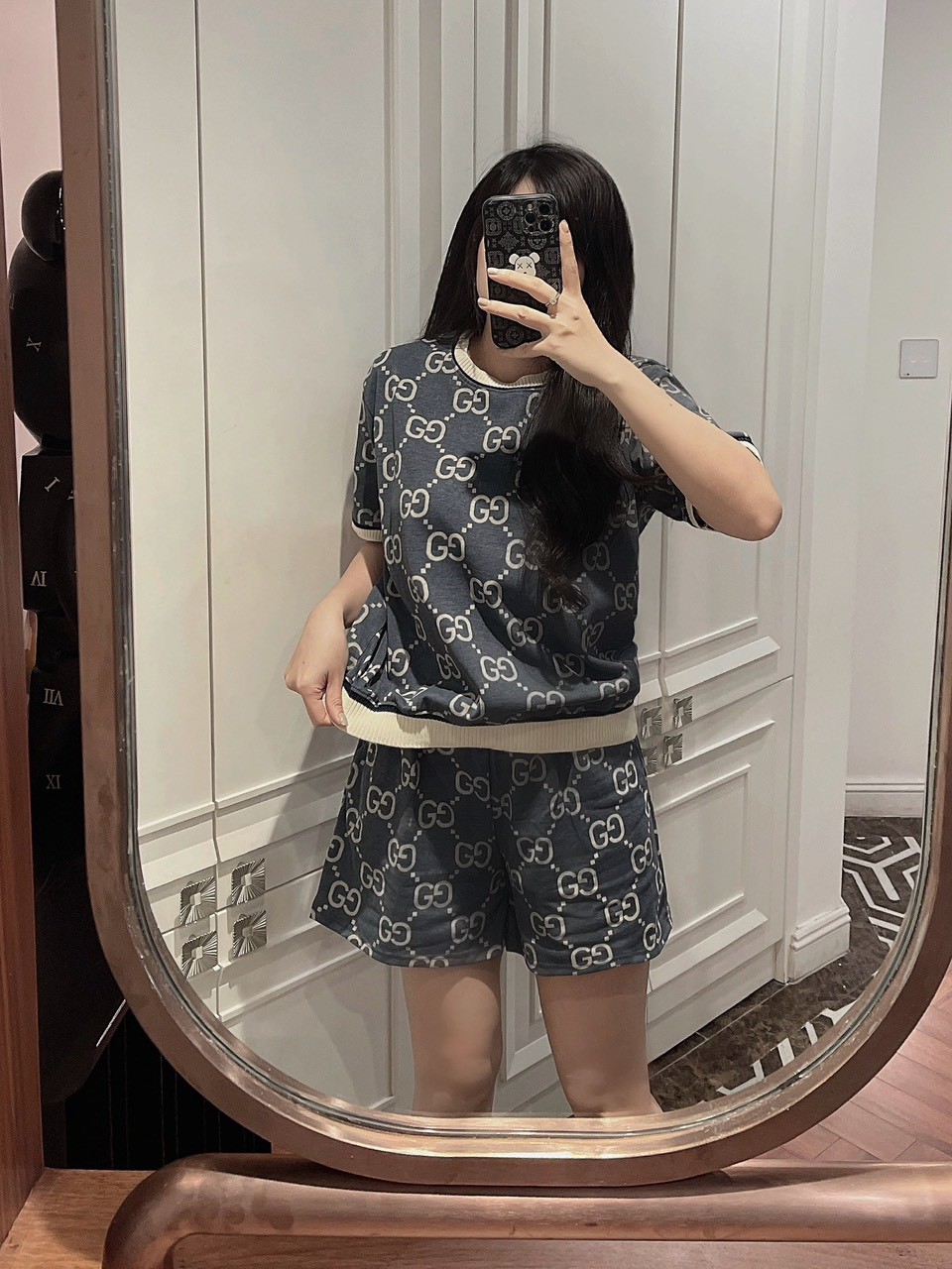 Bộ Cộc Quần Xanh GG